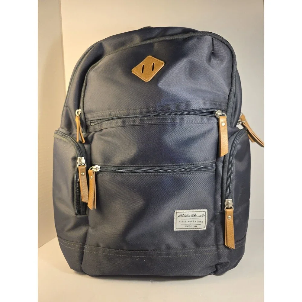 Eddie Bauer Highlands Peak Baby Diaper Bag Backpack Insulated Side Pockets
